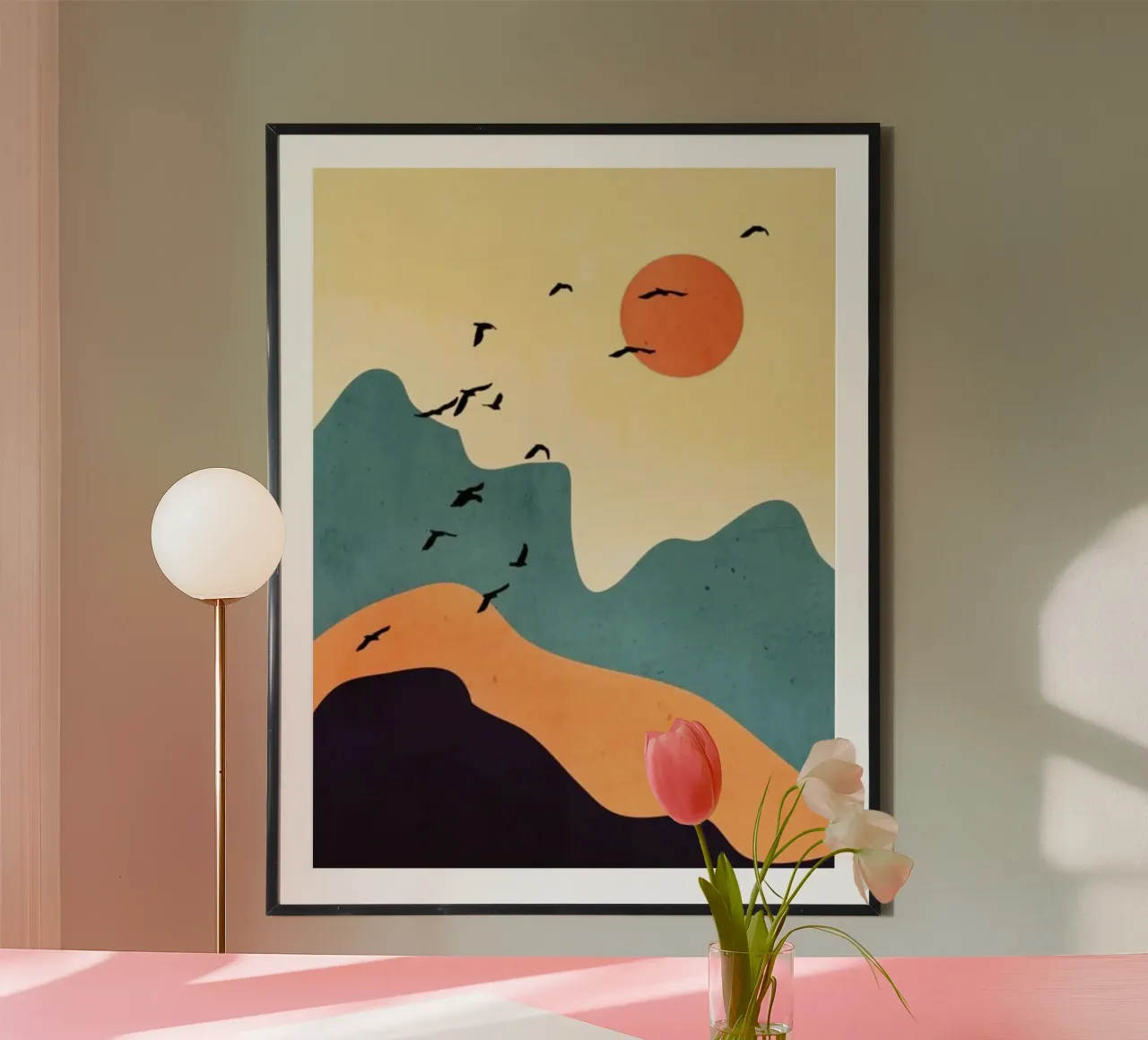 mountains sun poster da Histrol