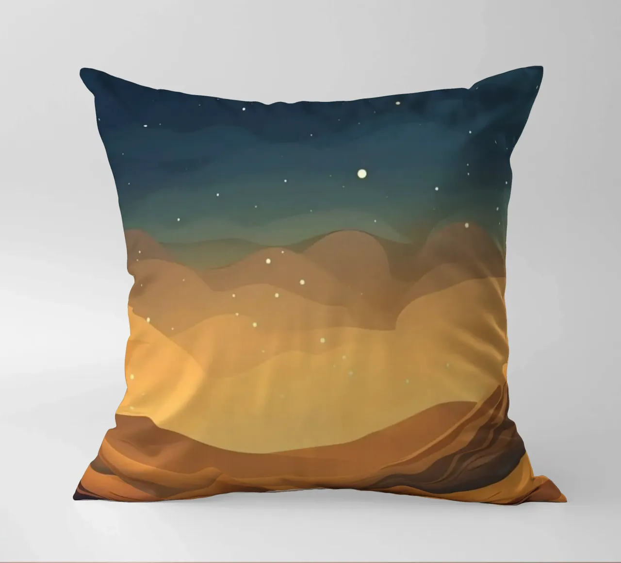 landscape moonlight decorative cushion by twillight