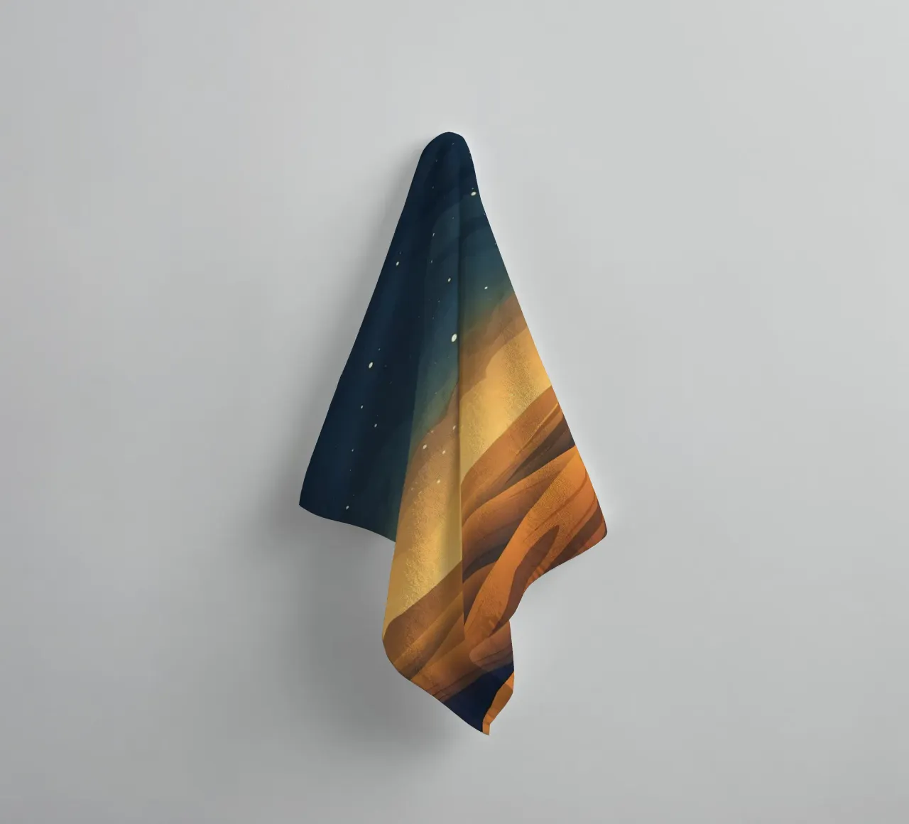 landscape moonlight towel by twillight