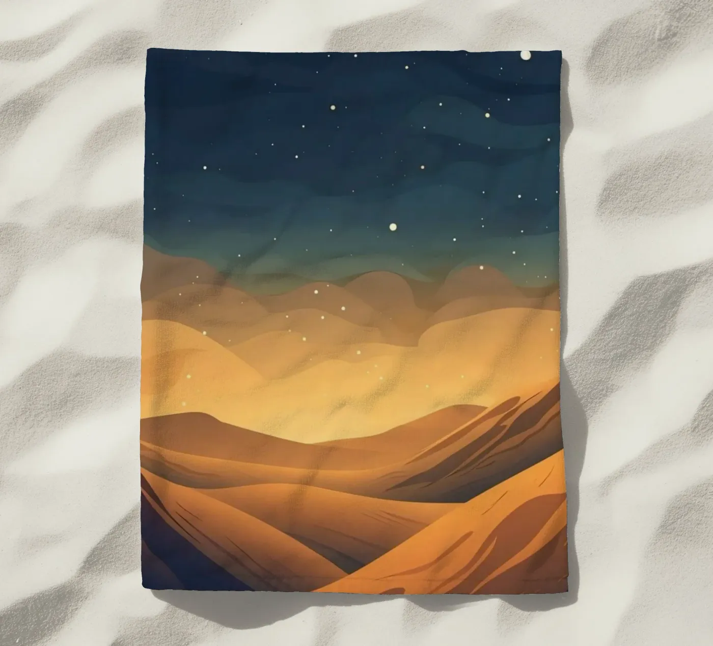 landscape moonlight telo mare da twillight