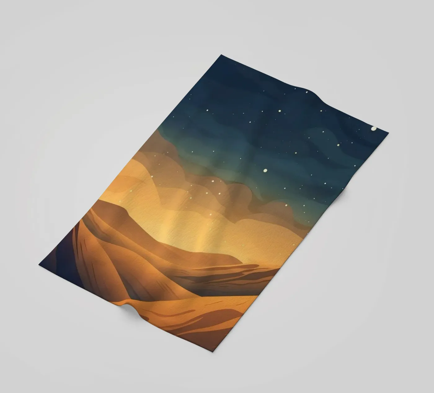 landscape moonlight telo mare da twillight