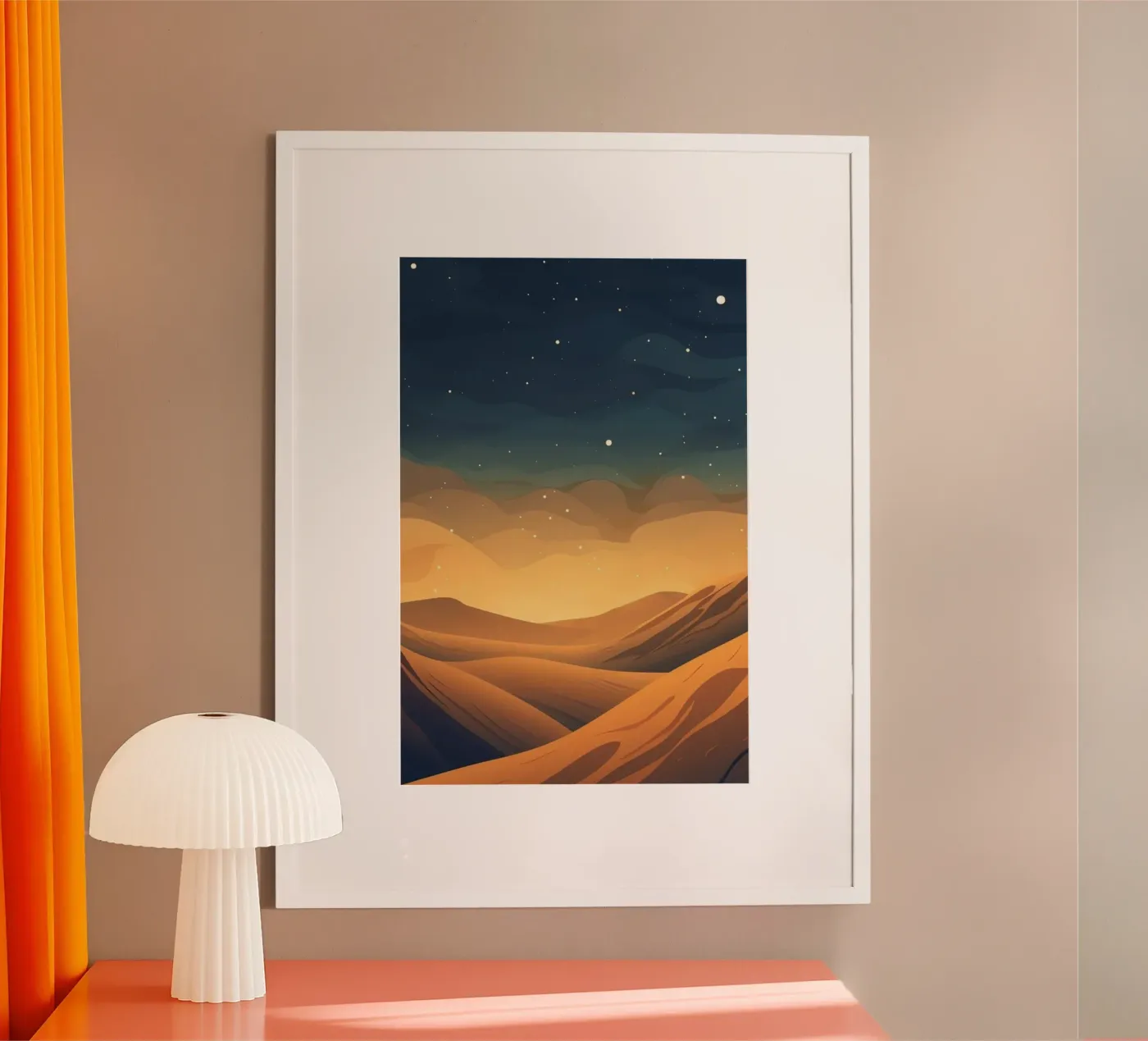 landscape moonlight poster van twillight