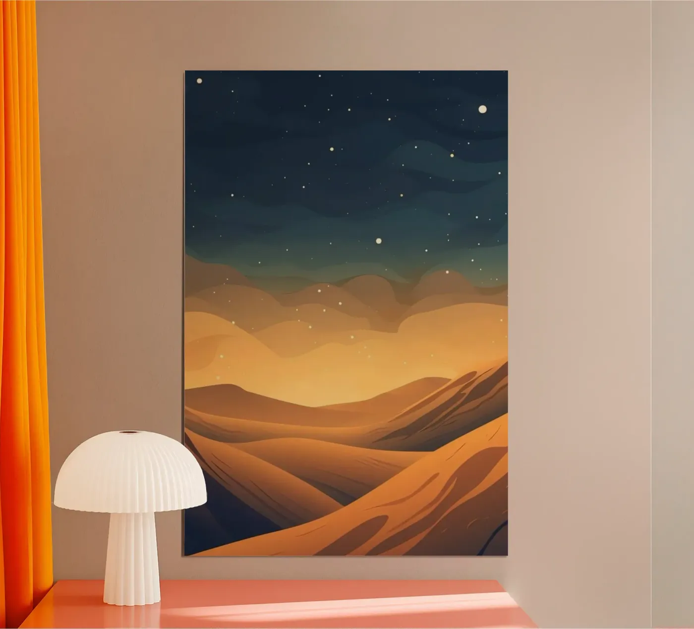 landscape moonlight poster van twillight