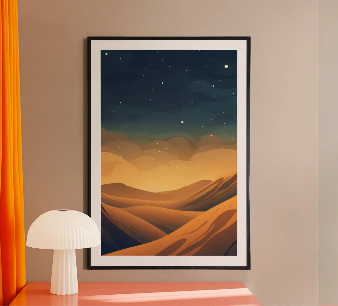 landscape moonlight poster van twillight