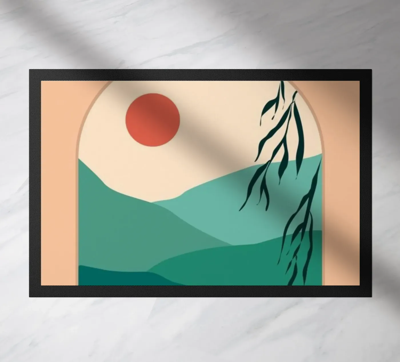 silhouette gradient doormat by twillight