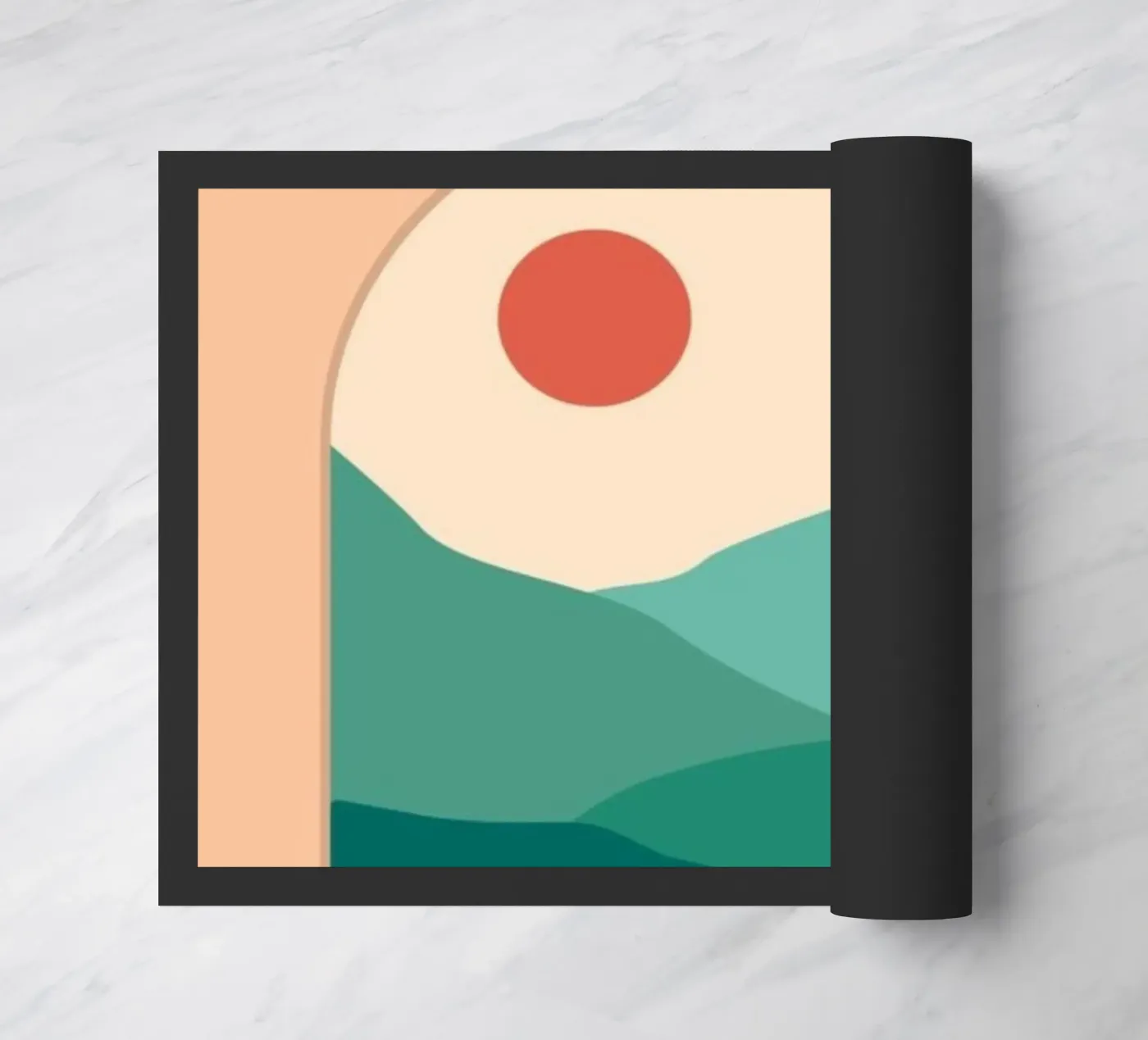 silhouette gradient doormat by twillight