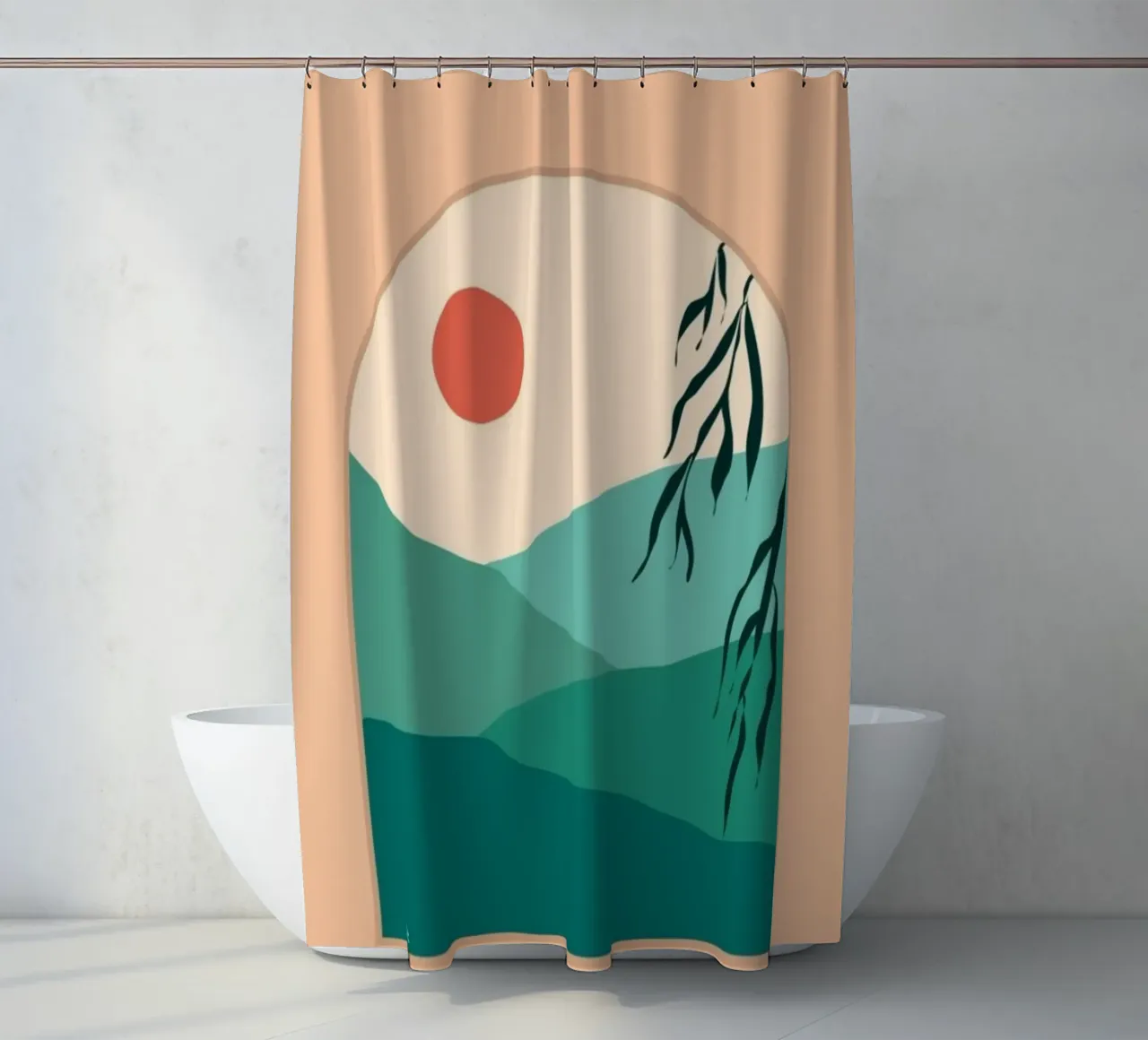 silhouette gradient tenda da doccia da twillight
