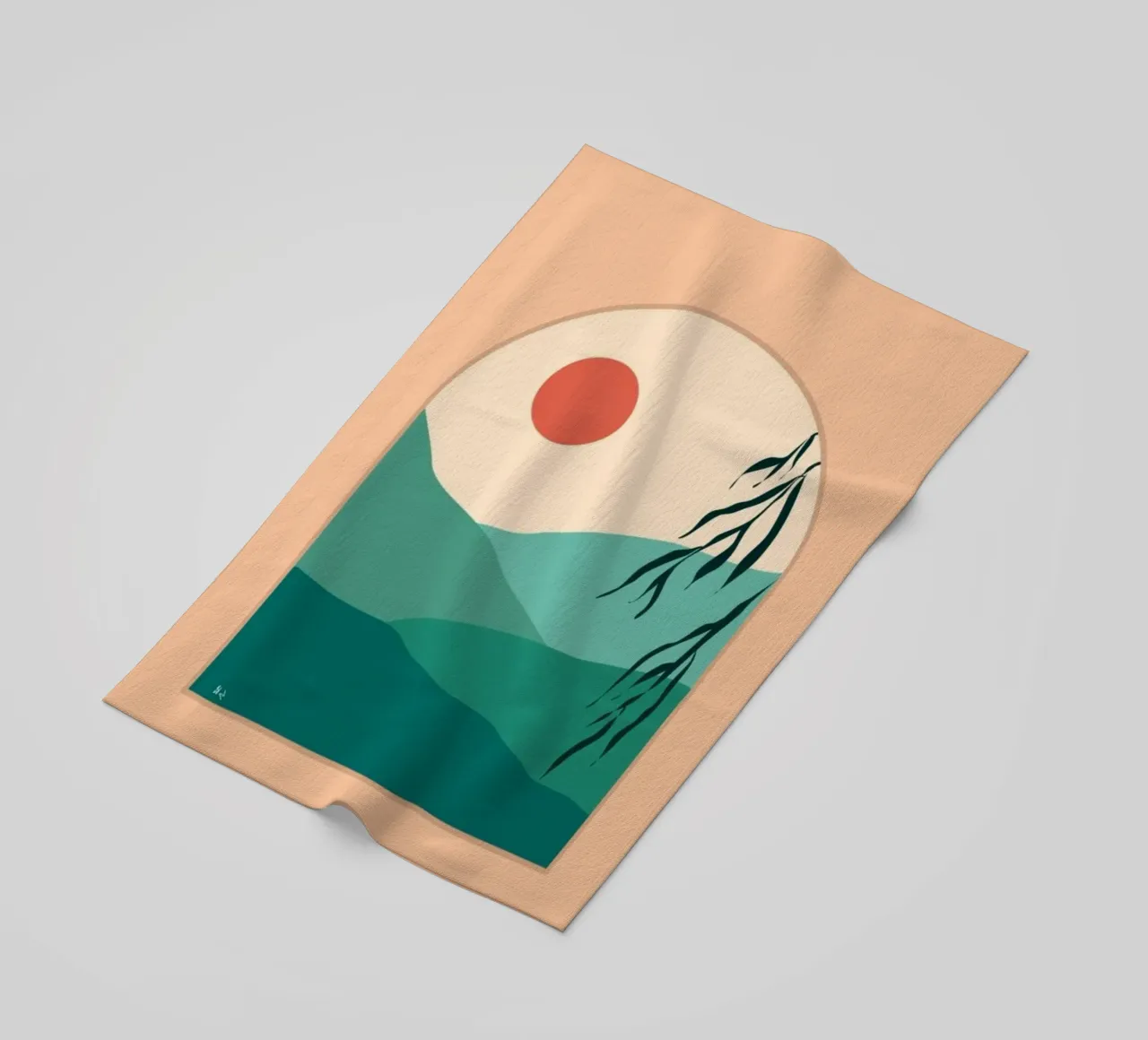 silhouette gradient telo mare da twillight