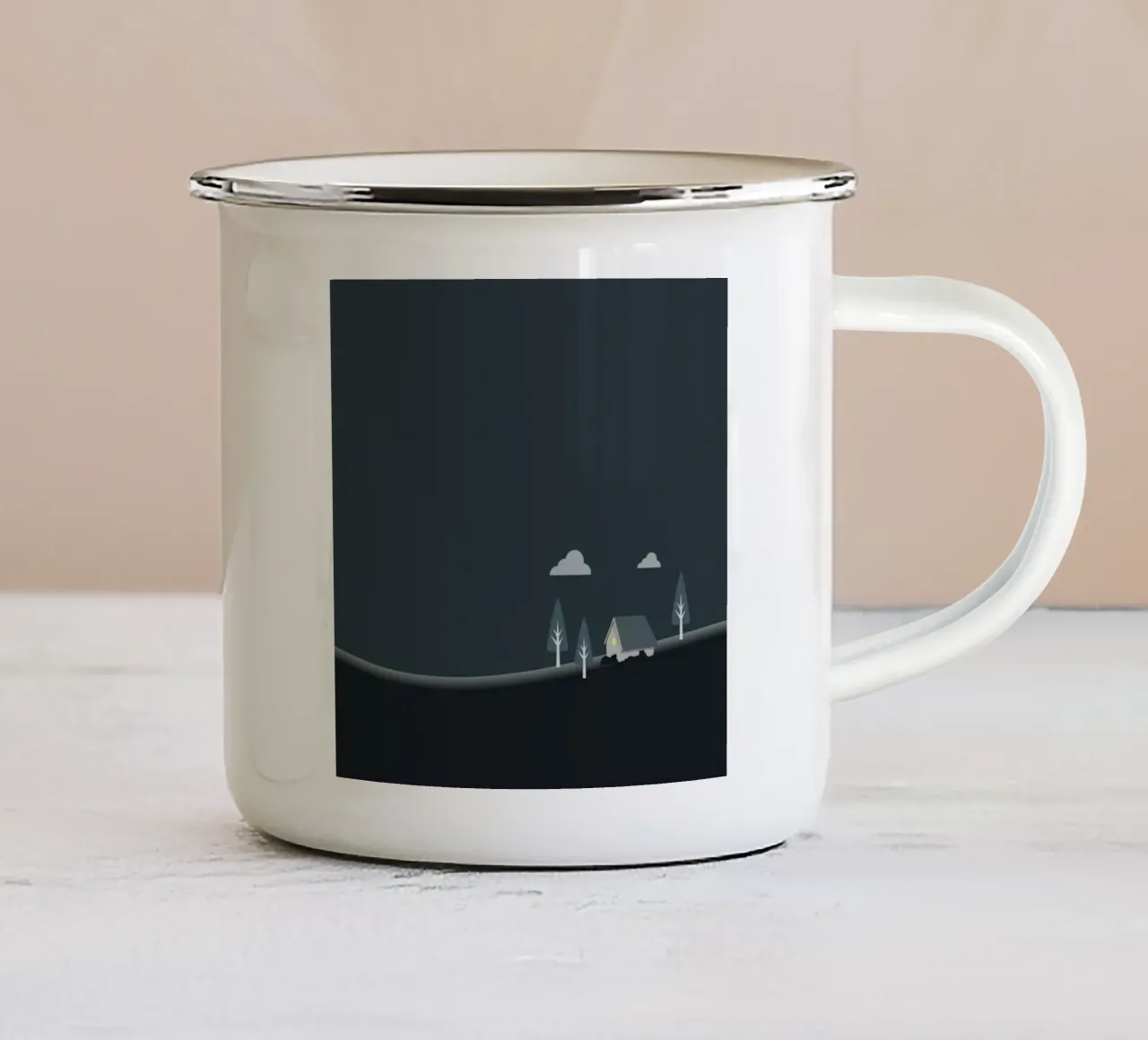 roof windows enamel mug by Histrol