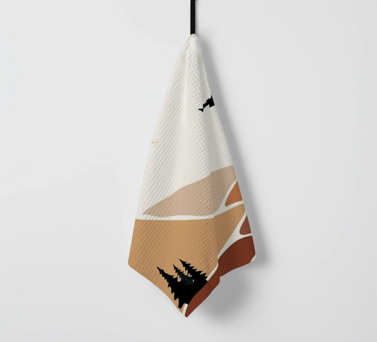 mountains birds trees canovaccio da cucina da twillight