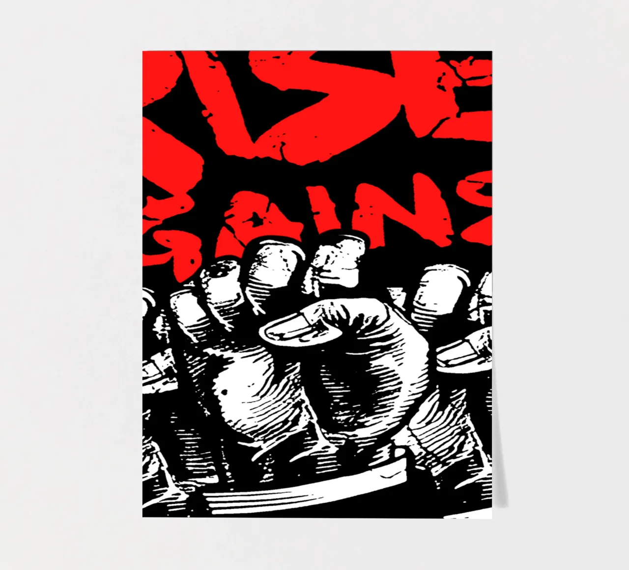 Rise Against Basic T-Shirt Stickerbogen von dhikafitra.png1