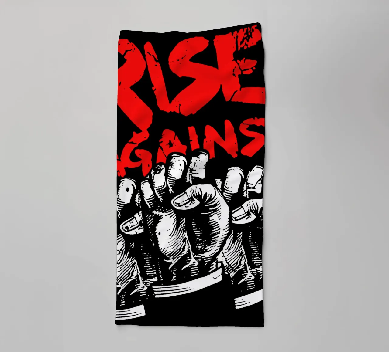 Maglietta Rise Against Basic asciugamano da bagno da dhikafitra.png1