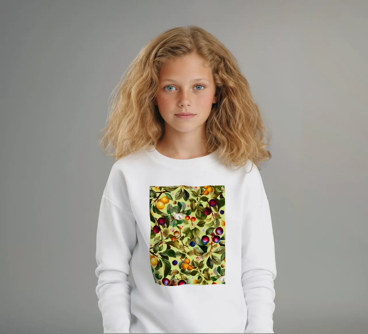 Vintage Fruit Pattern XXI felpa bambino da burcukorkmazyurek