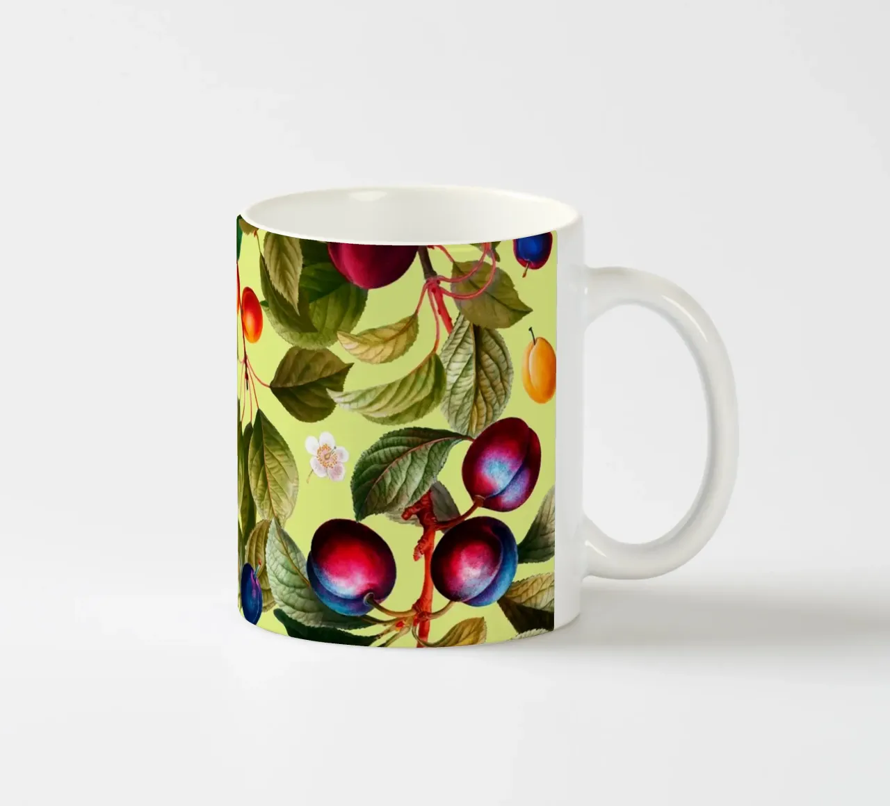 Vintage Fruit Pattern XXI tazza in ceramica da burcukorkmazyurek