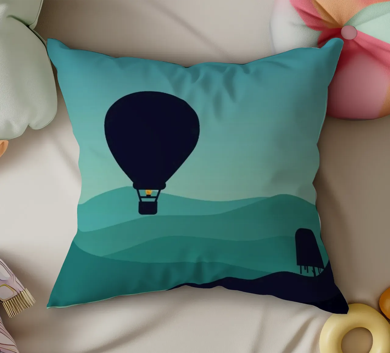 minimalist design gradient cuscino da twillight