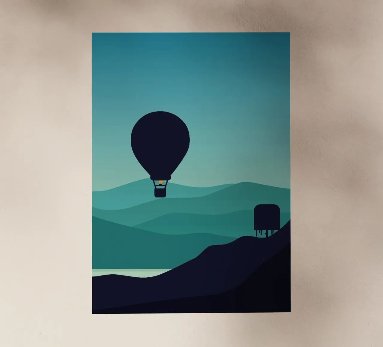 minimalist design gradient pellicola backlit da twillight