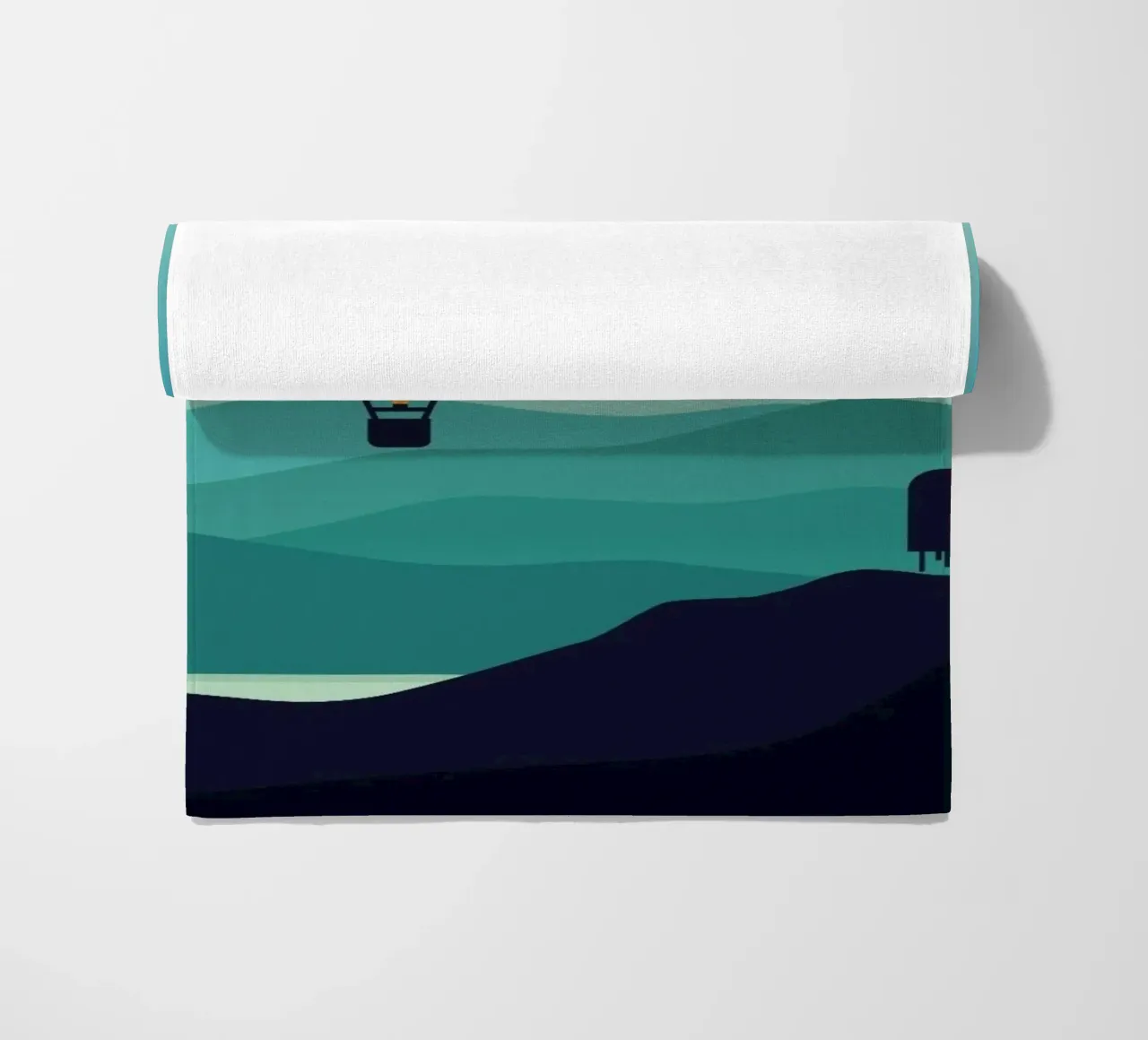 minimalist design gradient telo mare da twillight