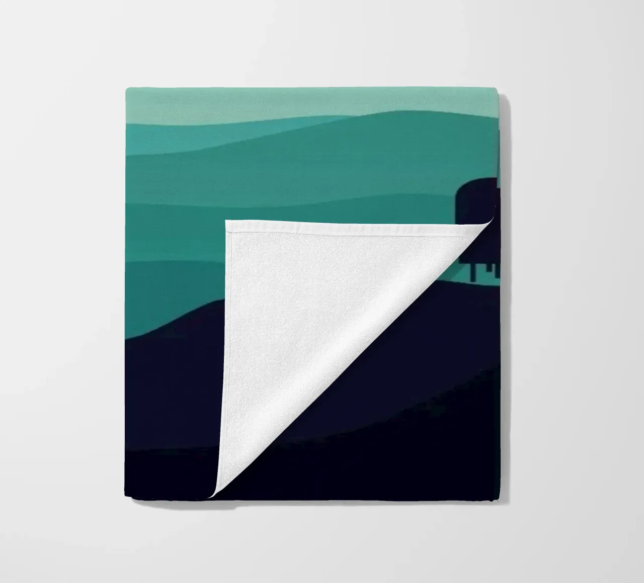 minimalist design gradient telo mare da twillight