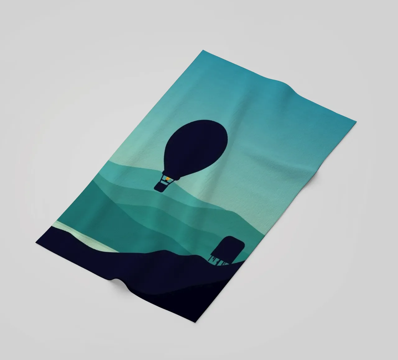 minimalist design gradient telo mare da twillight