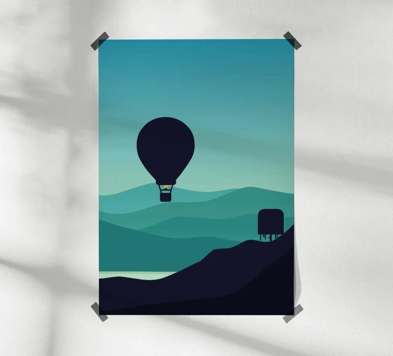 minimalist design gradient carta hahnemühle da twillight