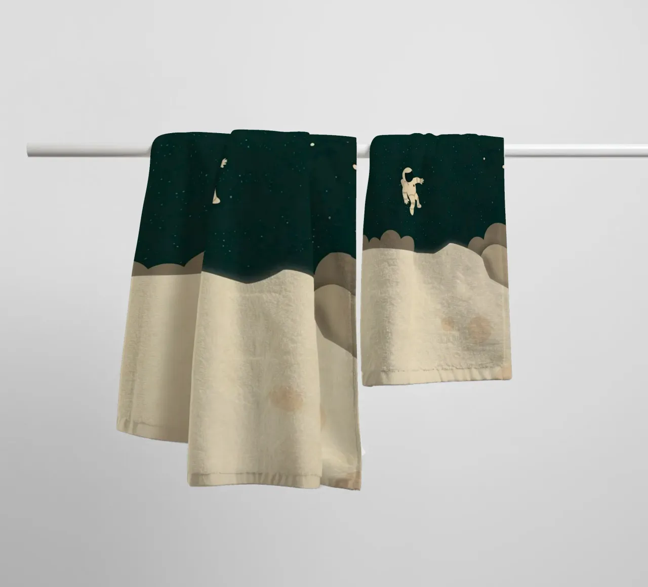 astronaut outer space asciugamano da bagno da twillight