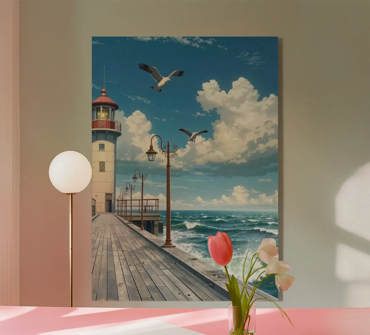 lighthouse seagulls plexiglass da Histrol