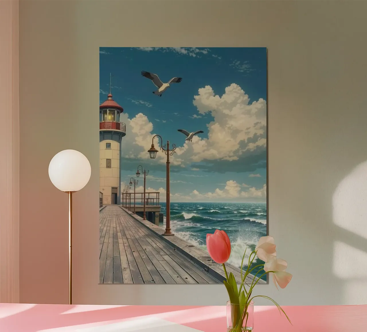 lighthouse seagulls carta hahnemühle da Histrol