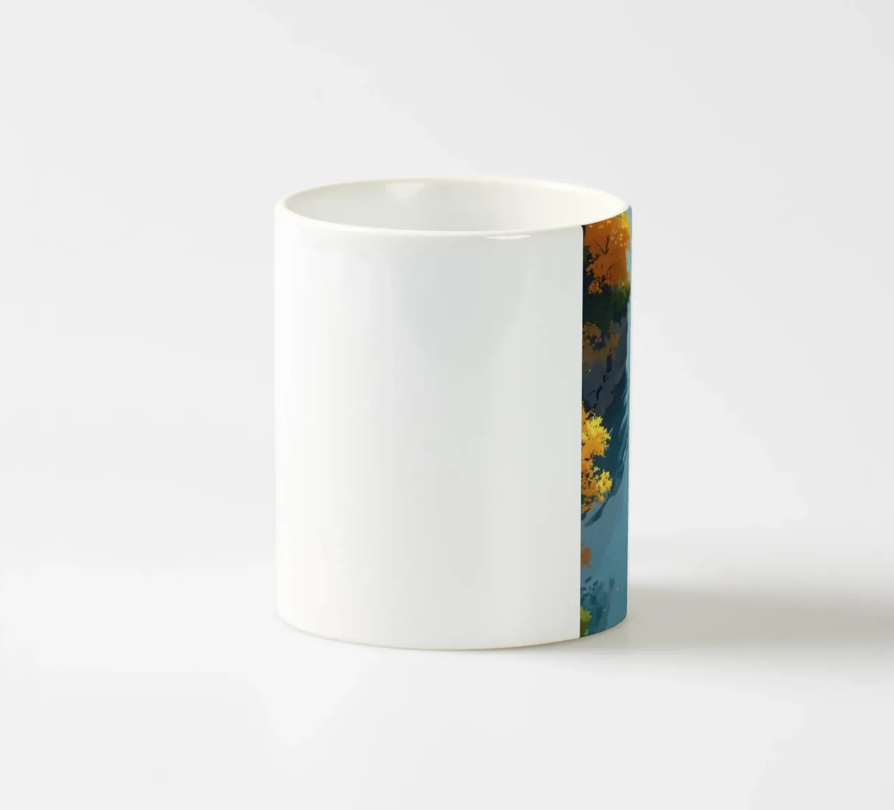 sailboat river tazza in ceramica da twillight