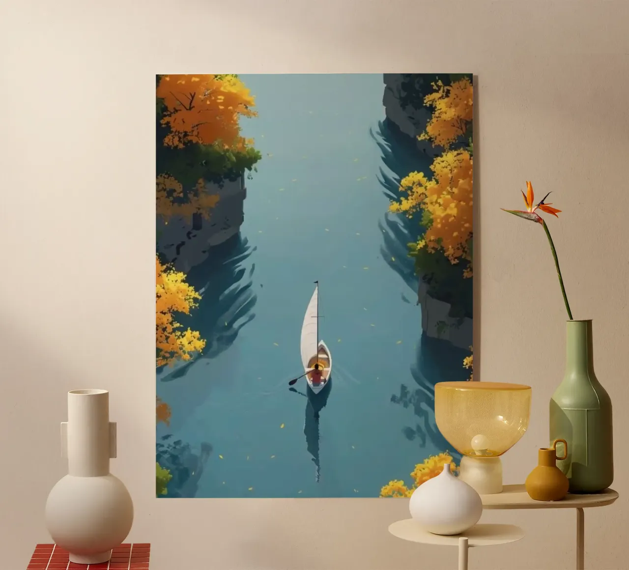 sailboat river plexiglass da twillight