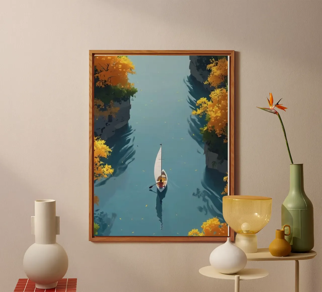 sailboat river alluminio dibond da twillight