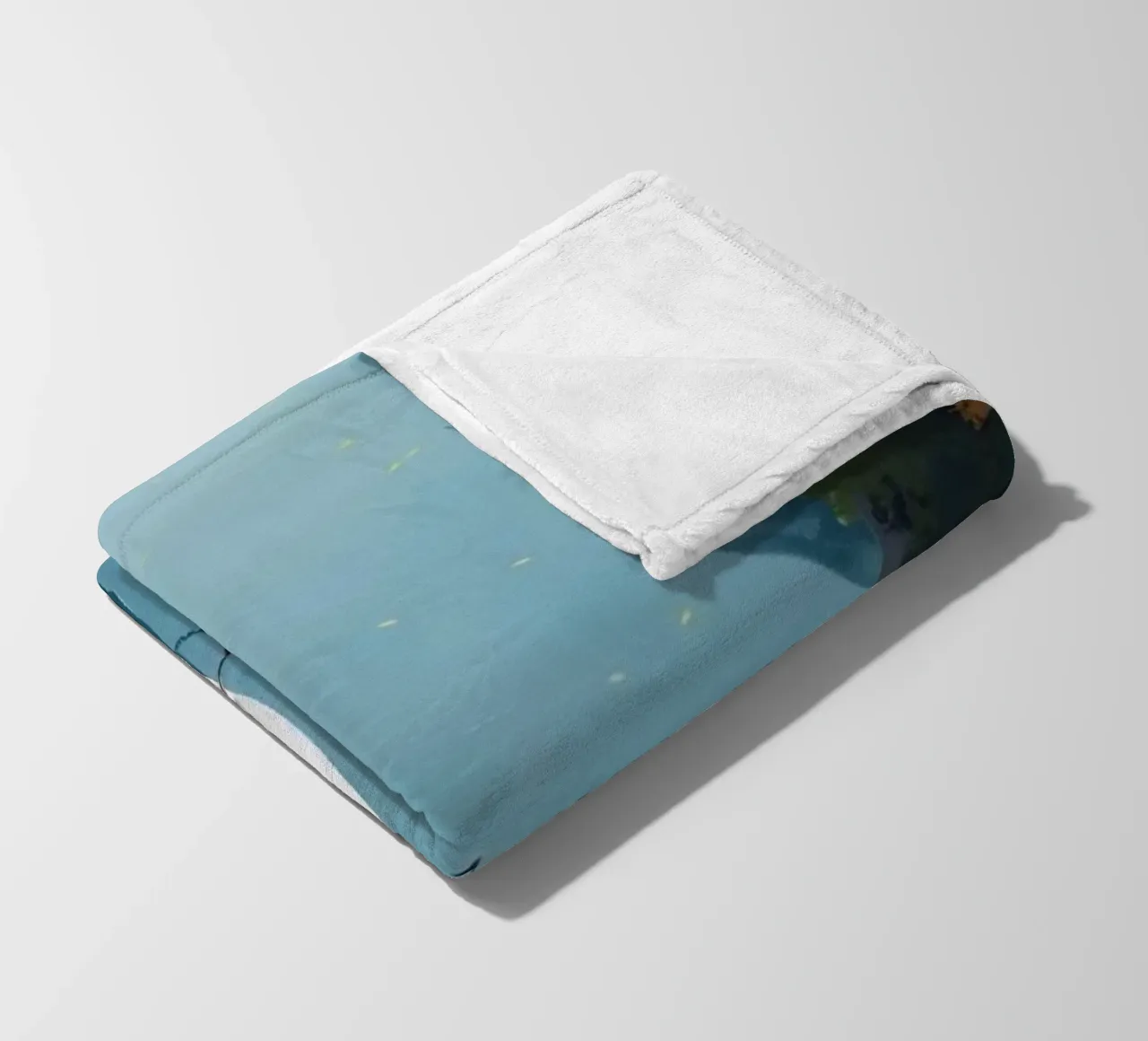 sailboat river fleece blanket by twillight