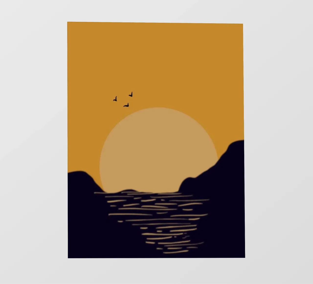 sunset birds pellicola backlit da Histrol