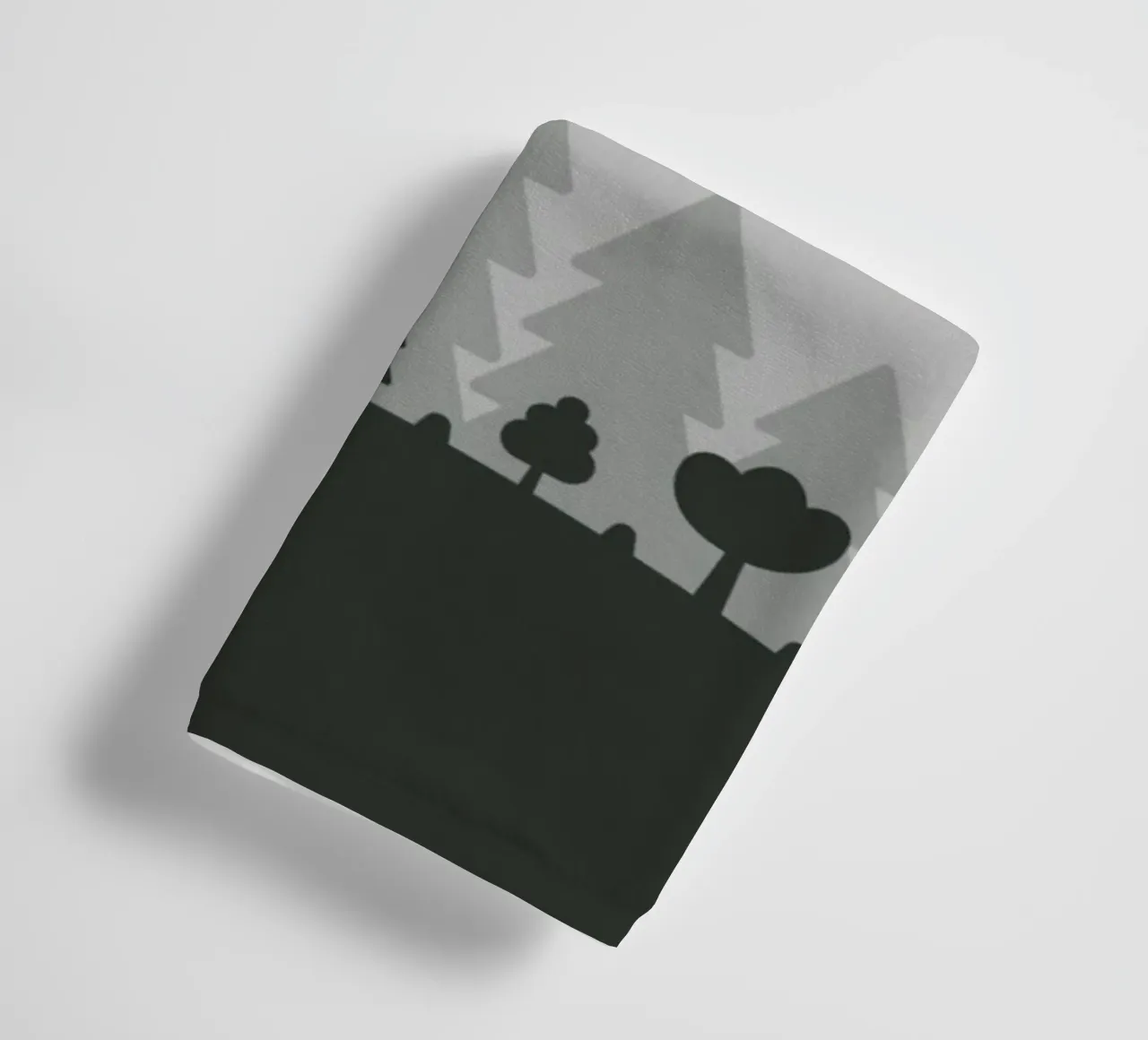 silhouette of trees forest night asciugamano da bagno da Histrol