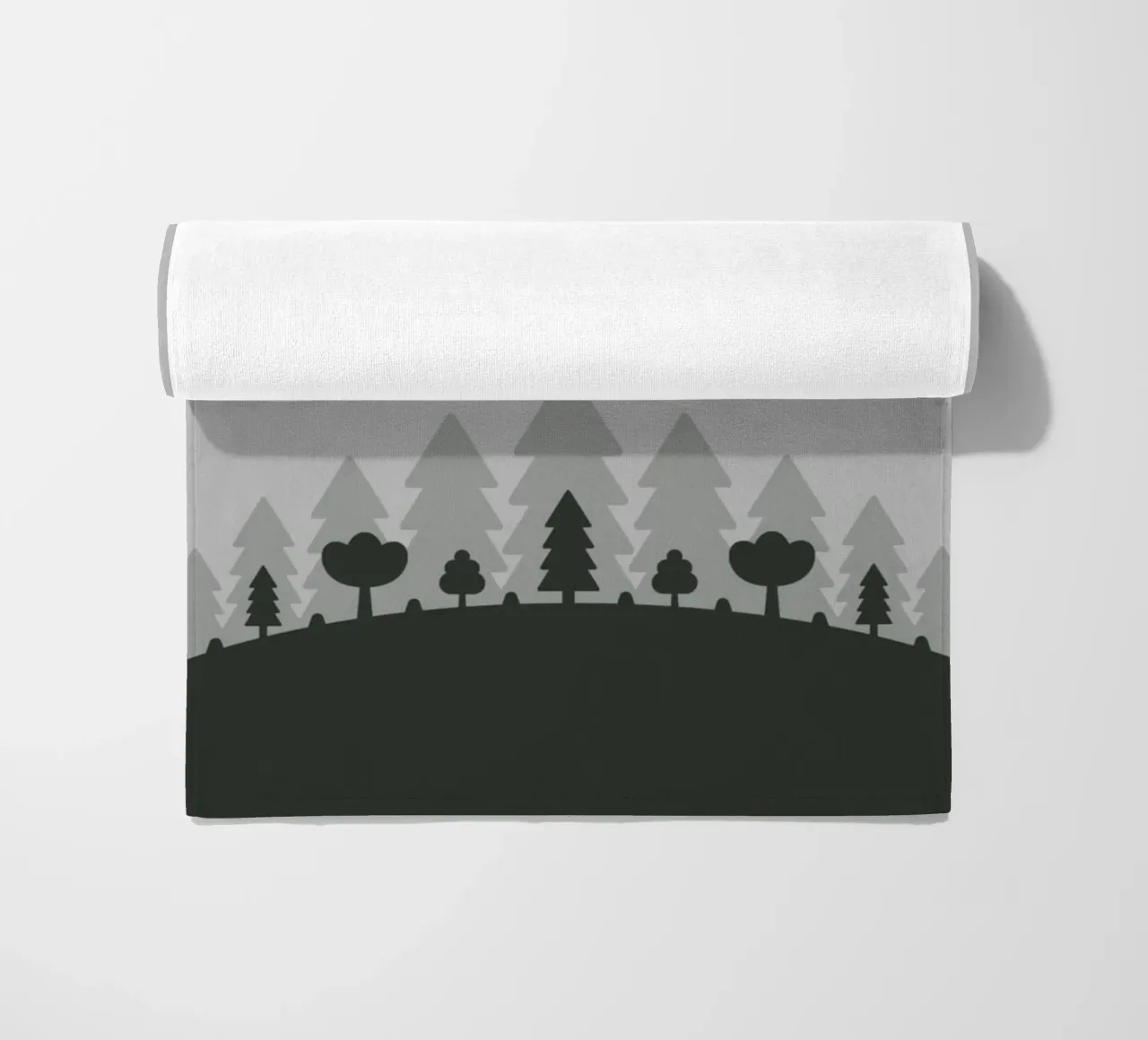 silhouette of trees forest night telo mare da Histrol