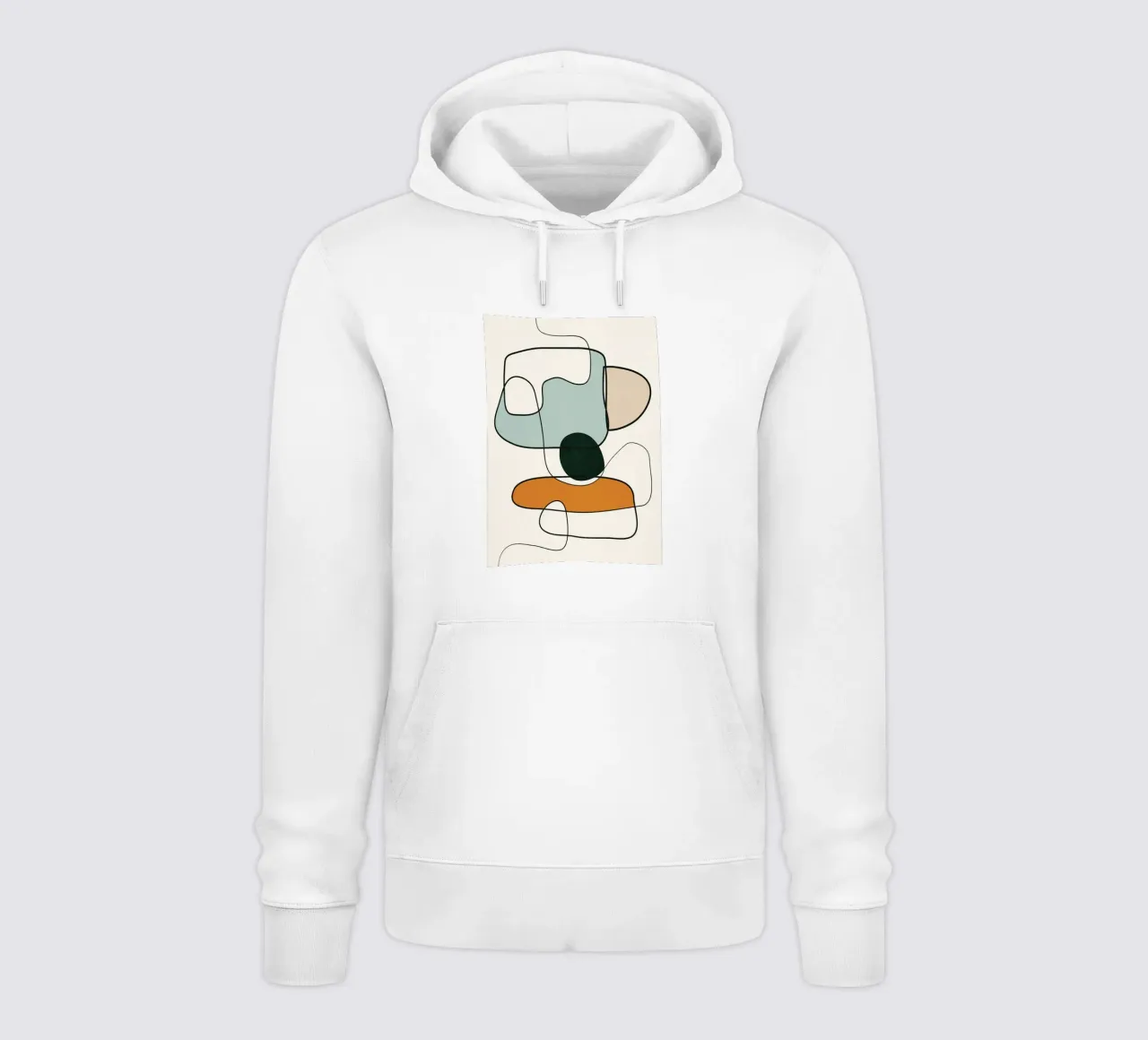 Abstract Line 11 felpa con cappuccio da cityart