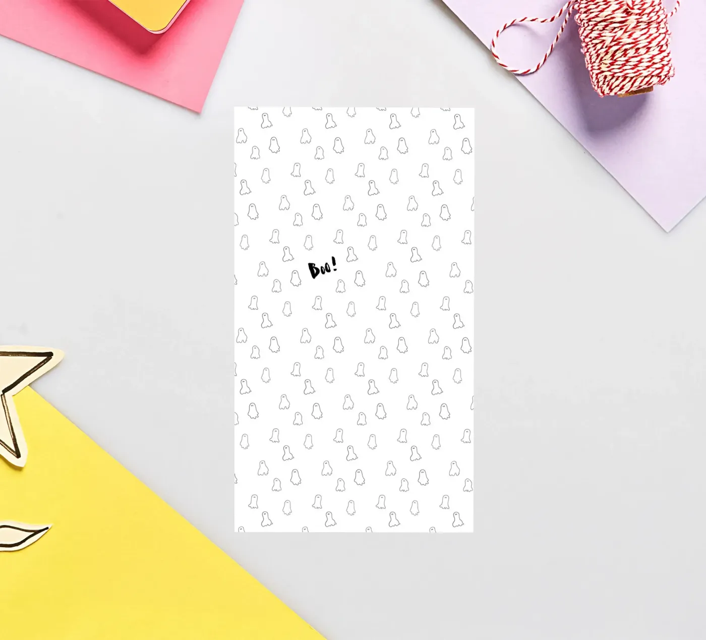 Ghost pattern sticker by Brushmeetspaper