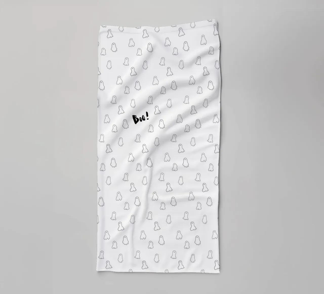 Ghost pattern towel by Brushmeetspaper