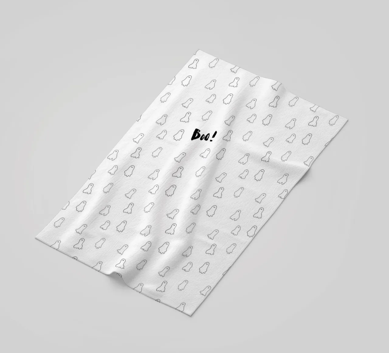 Ghost pattern beach towel by Brushmeetspaper
