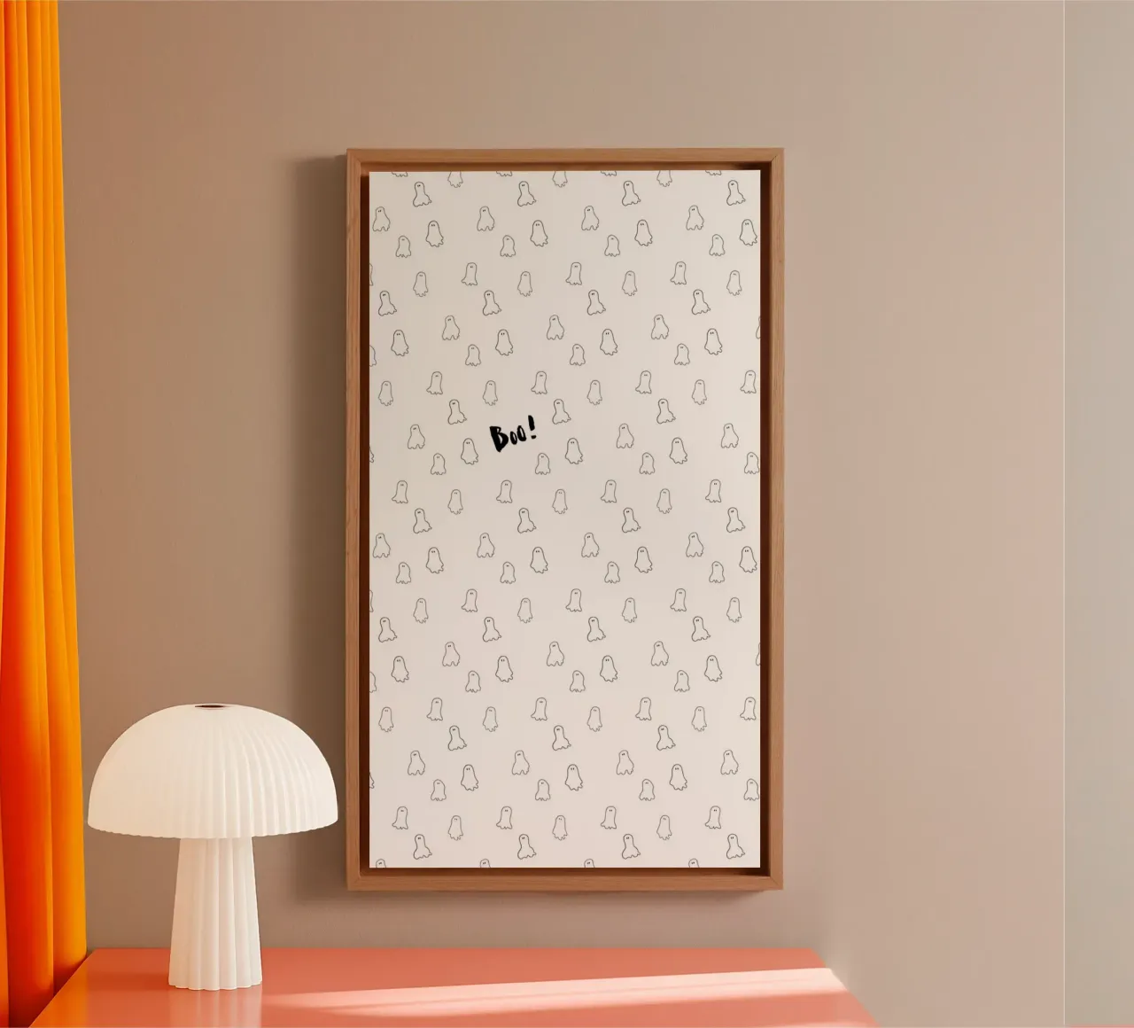 Ghost pattern canvas by Brushmeetspaper