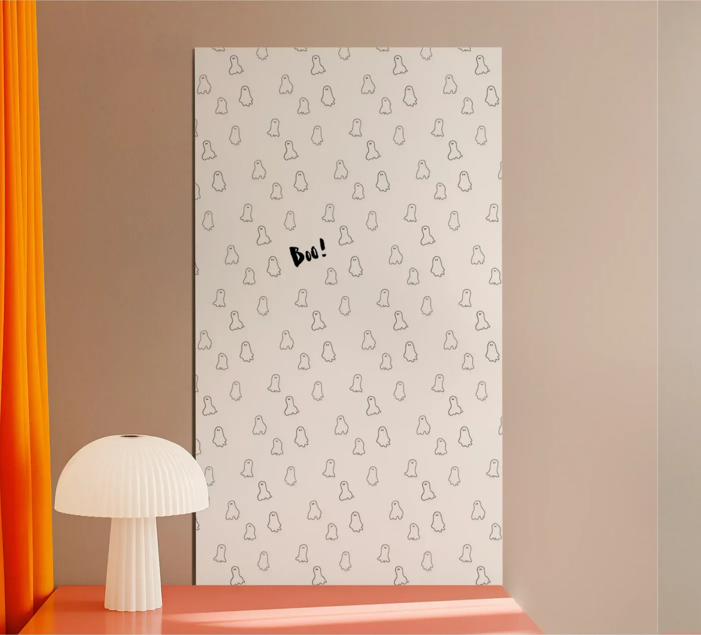 Ghost pattern Poster von Brushmeetspaper