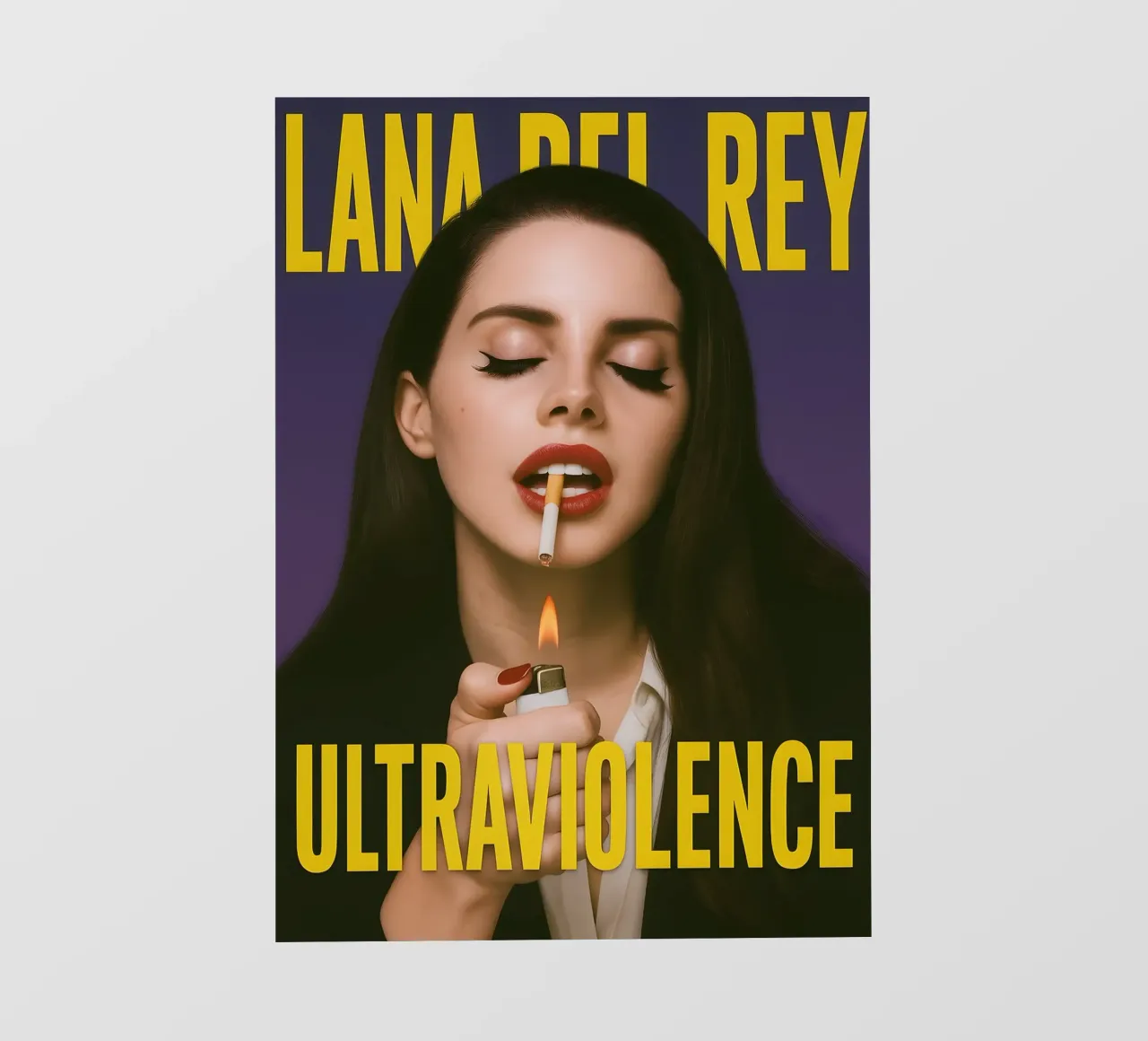 Lana Del Rey Poster Vintage Tin Metal Sign,Wall Plaque Art backlit film by DGUnder