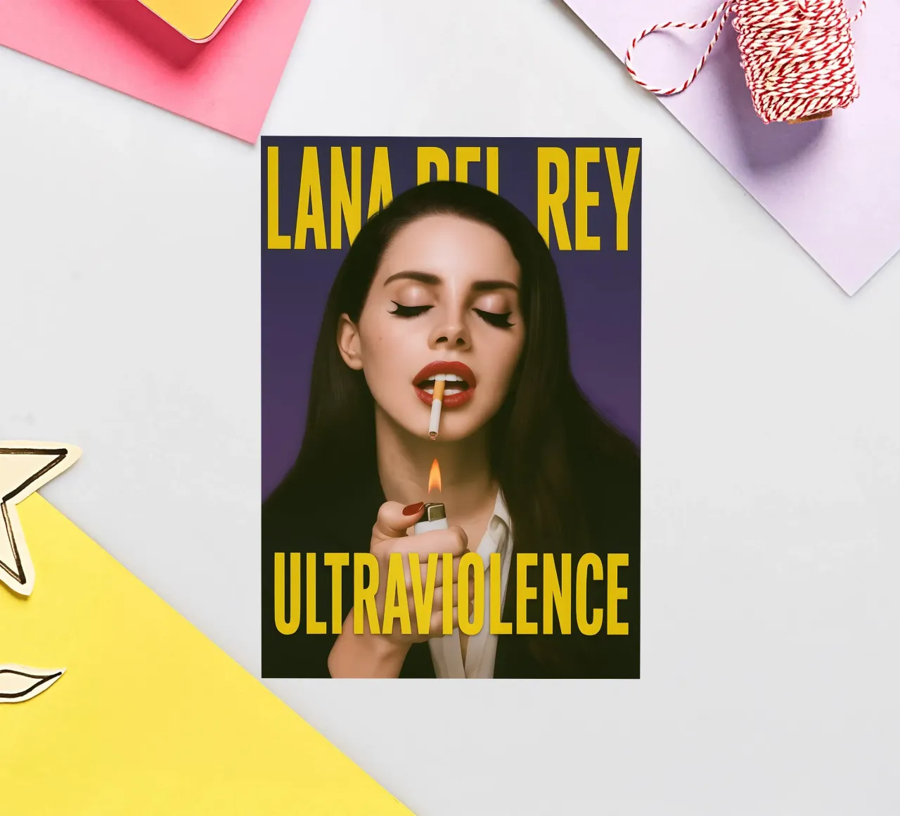 Lana Del Rey Poster Vintage Tin Metal Sign,Wall Plaque Art sticker by DGUnder