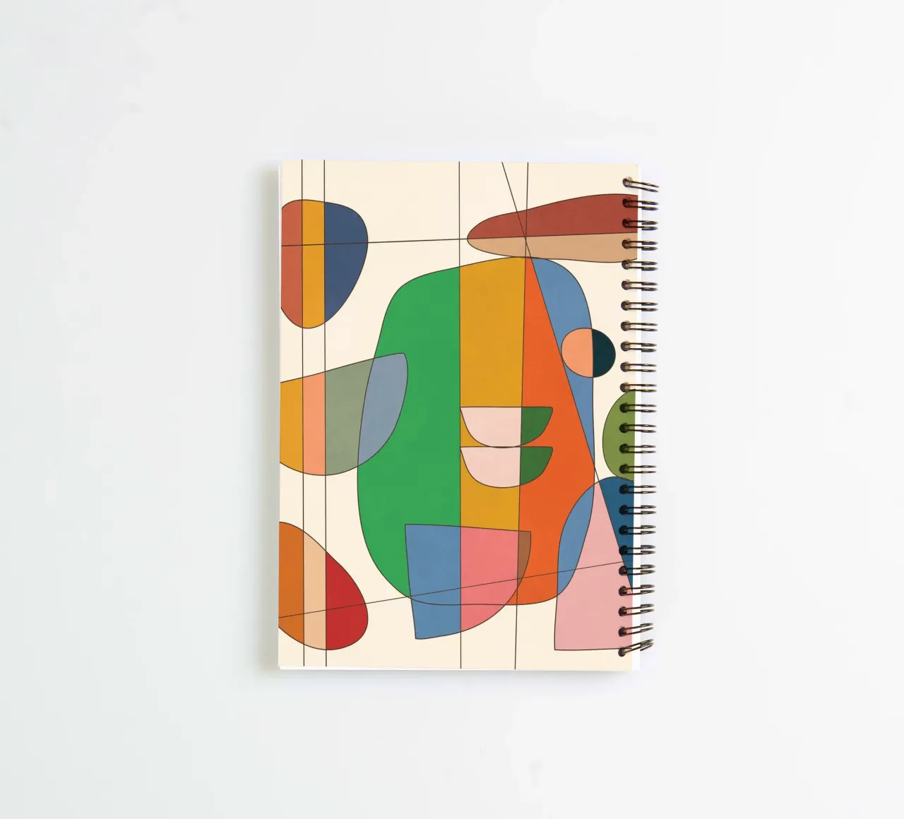 Modern Abstract Art 6 spiral notebook by cityart