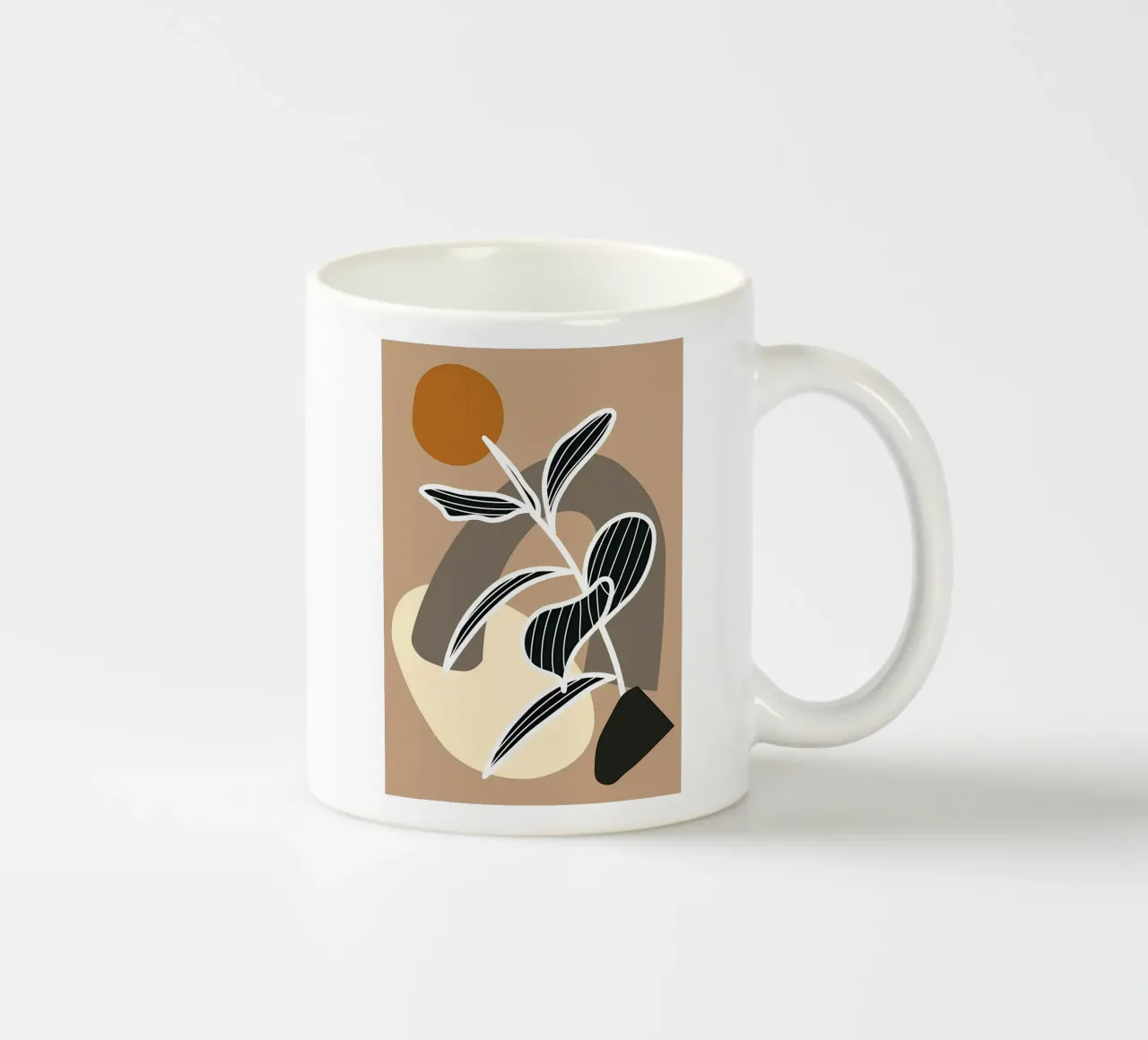 Floreale astratto tazza in ceramica da Daron