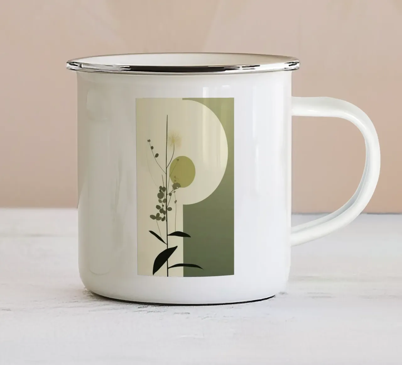 organic minimal tazza in smalto da prindy