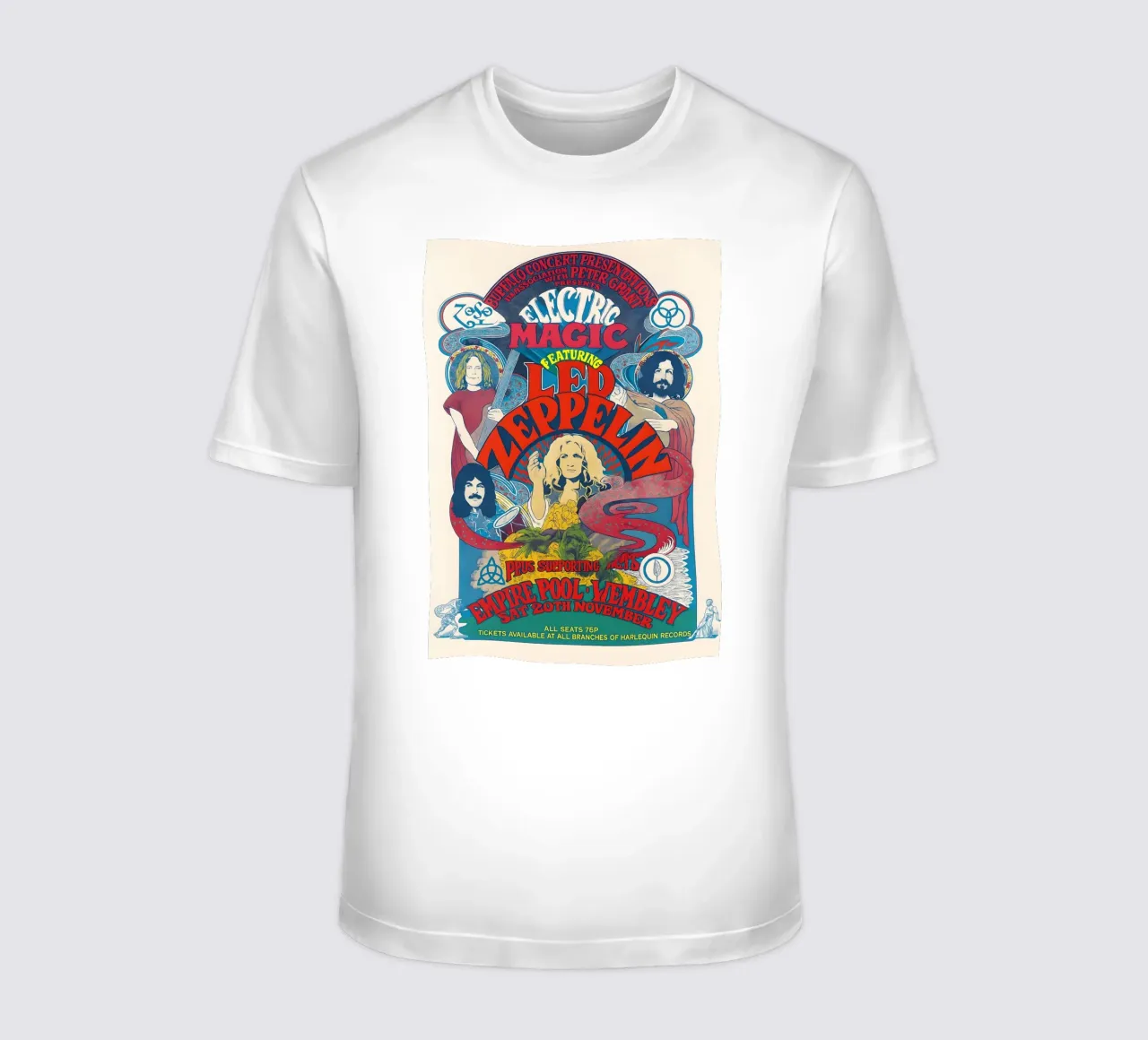 Led Zeppelin - Empire Pool - Wembley - London - 1971 - Conce t-shirt da DGUnder