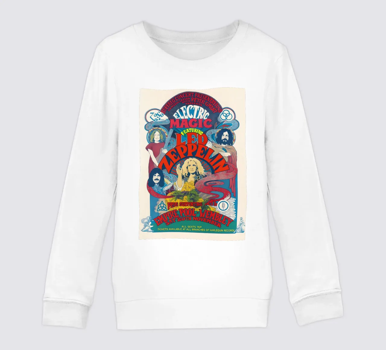 Led Zeppelin - Empire Pool - Wembley - London - 1971 - Conce felpa bambino da DGUnder