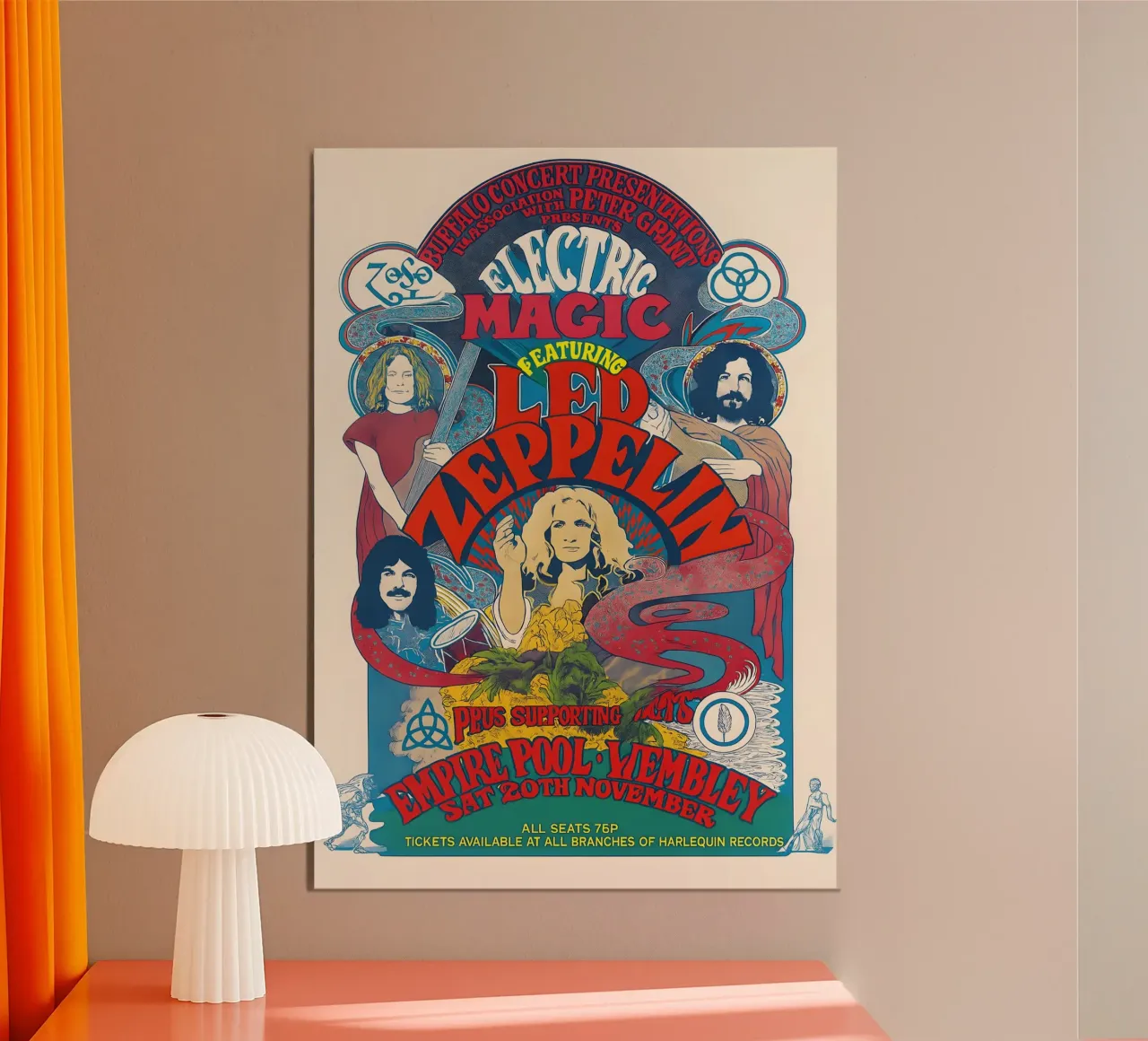 Led Zeppelin - Empire Pool - Wembley - London - 1971 - Conce alluminio dibond da DGUnder