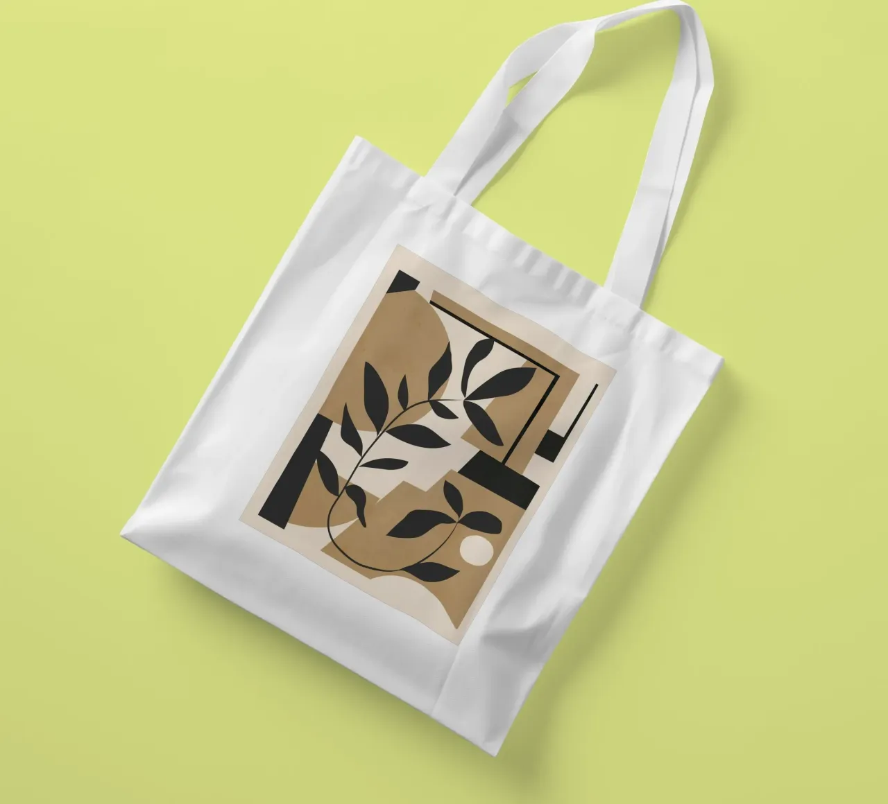 Abstract Foliage 2 borsa in juta da cityart