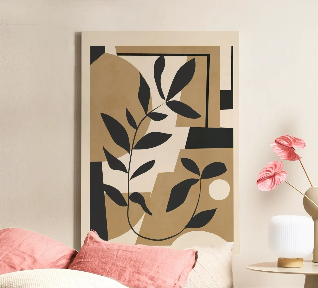 Abstract Foliage 2 tela con Cornice a cassetta da cityart